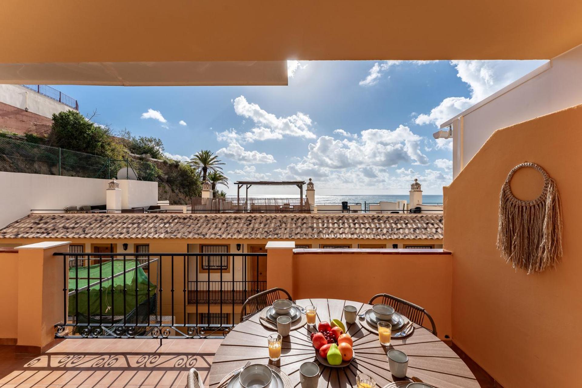 Horizon Del Mar, 2Bd Terrace, Sea View & Pool & Parking Apartment เบนัลมาเดนา ภายนอก รูปภาพ